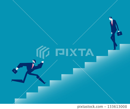 Robot. Artificial intelligence witht business replacement Robot. Artificial intelligence witht business replacement 133613008