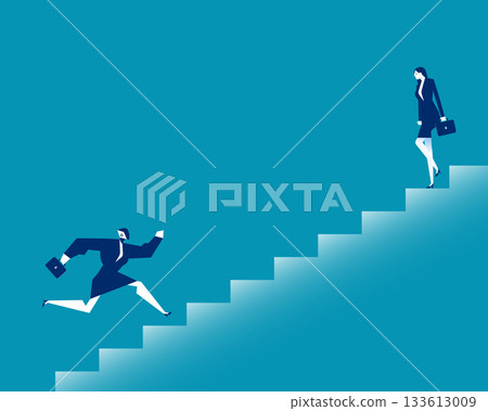 Robot. Artificial intelligence witht business replacement Robot. Artificial intelligence witht business replacement 133613009