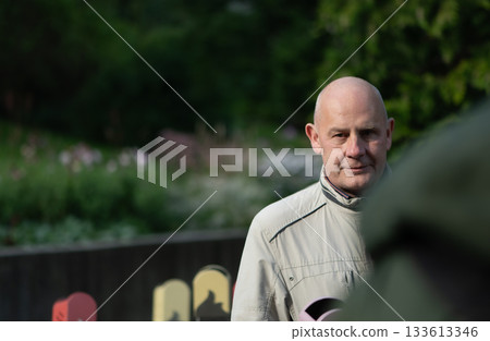 Man Standing Outdoors in Soft Latvian Light 133613346