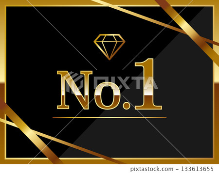Luxurious No.1 label in black and gold Luxurious No.1 label in black and gold 133613655