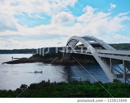 Kushimoto Bridge connecting Naegashima and Kii-Oshima Kushimoto Bridge connecting Naegashima and Kii-Oshima 133613849