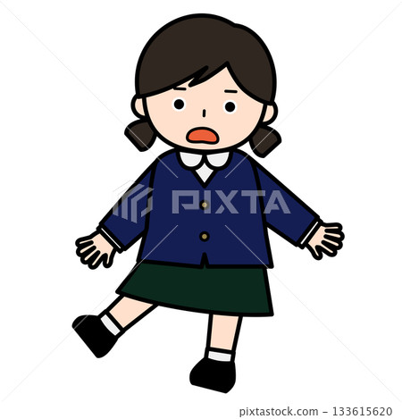 一個驚訝的女孩 133615620