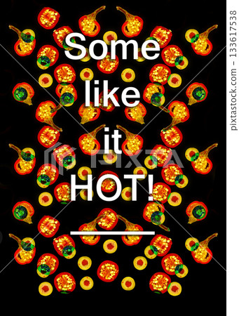 red pepper fruits and green olives 133617538