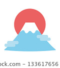 Cutout material - Cute Mt. Fuji 3 Cutout material - Cute Mt. Fuji 3 133617656