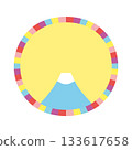 Cutout material - Cute Mt. Fuji 5 Cutout material - Cute Mt. Fuji 5 133617658