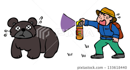 登山_防熊 熊驅避噴霧 熊 133618440