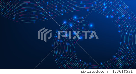 Big Data Flow Technology Background, High Speed Data Transmission, Spiral Wave Lines, Digital Network Connectivity, Information Stream, Internet Infrastructure, Data Processing, Futuristic Technology 133618551