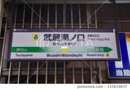 武藏溝口站站名牌（南部線）/神奈川縣川崎市高津區溝口1丁目 133619637