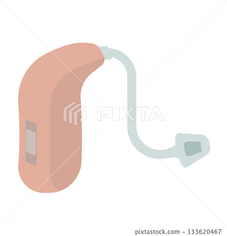Illustration of hearing aid Illustration of hearing aid 133620467