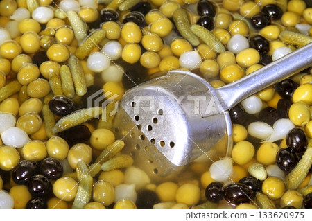 olives varied colorful texture market mediterranean food 133620975