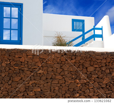 Lanzarote Playa Blanca typical white house Lanzarote Playa Blanca typical white house 133621082