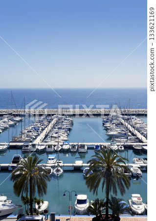 moraira marina seascape in Alicante Spain 133621169