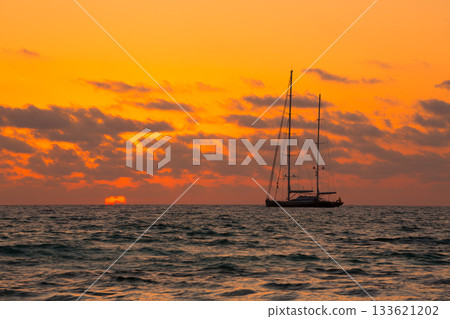 Majorca Sunset in Es Trenc beach in Campos 133621202