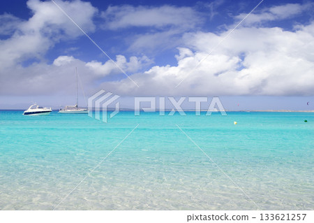 Illetes illetas formentera beach boats anchor Illetes illetas formentera beach boats anchor 133621257