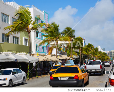 Miami Beach Ocean boulevard Art Deco Florida 133621467