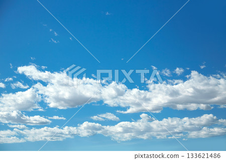 Blue sky with white clouds Blue sky with white clouds 133621486