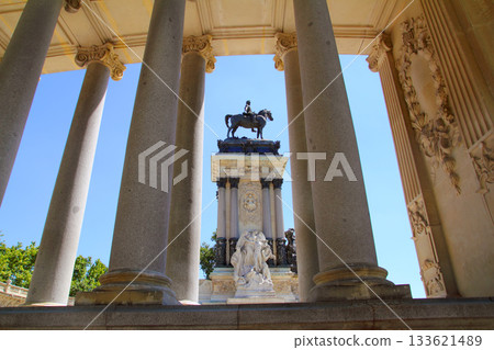 Alfonso XII monument Madrid in Retiro park Alfonso XII monument Madrid in Retiro park 133621489