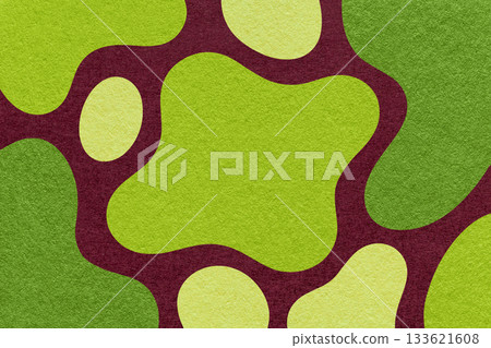 Abstract green, olive and brown background with amorphous shapes and spots, paper texture in flat organic design Abstract green, olive and brown background with amorphous shapes and spots, paper texture in flat organic design 133621608