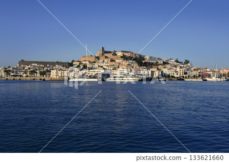 Ibiza Balearic Mediterranean white island in Spain Ibiza Balearic Mediterranean white island in Spain 133621660