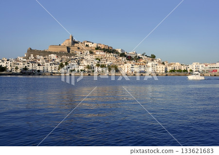 Ibiza Balearic Mediterranean white island in Spain Ibiza Balearic Mediterranean white island in Spain 133621683