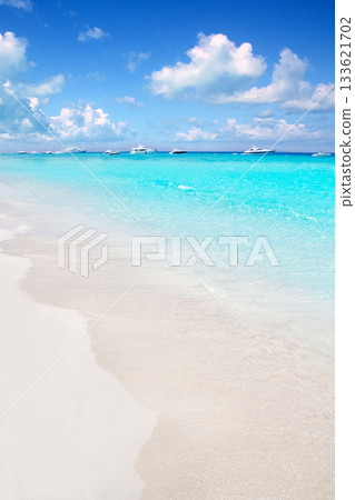 Illetes Formentera East beach tropical turquoise Illetes Formentera East beach tropical turquoise 133621702