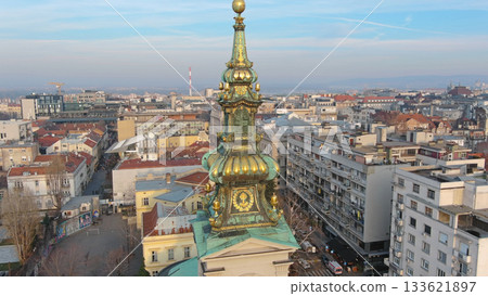 Cathedral in Belgrade downtown Serbian church 133621897