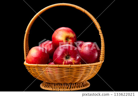 basket of red apples basket of red apples 133622021