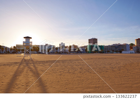 Gandia beach in Valencia of Spain 133622237