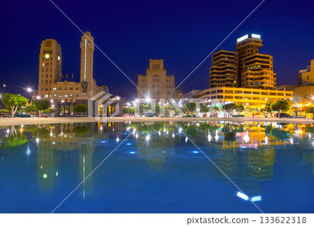 Santa Cruz de Tenerife at Plaza de Espana night Santa Cruz de Tenerife at Plaza de Espana night 133622318