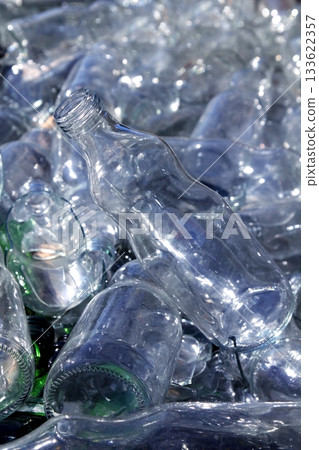 bottle glass recycle mound pattern 133622357