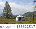Traditional dwelling of the nomadic people of Asia 133622517