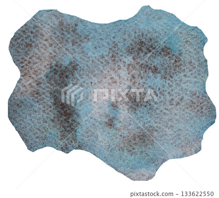 Watercolor blue green spot, single hand painted Abstract isolated element for wedding and party design 133622550