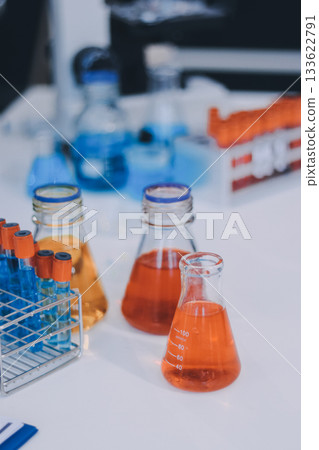Portrait, science and happy woman on laptop in lab to research chemistry, test or innovation. Microscope, scientist and face of medical doctor in goggles for microbiology, healthcare or pharma study Portrait, science and happy woman on laptop in lab to research chemistry, test or innovation. Microscope, scientist and face of medical doctor in goggles for microbiology, healthcare or pharma study 133622791