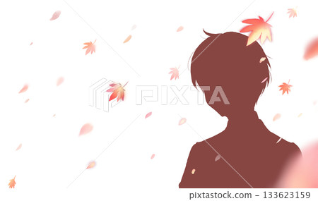 學生的身影在風中飄動 學生的身影在風中飄動 133623159