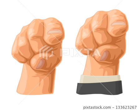 Pointing finger at viewer, from front. Vector color icon 133623267