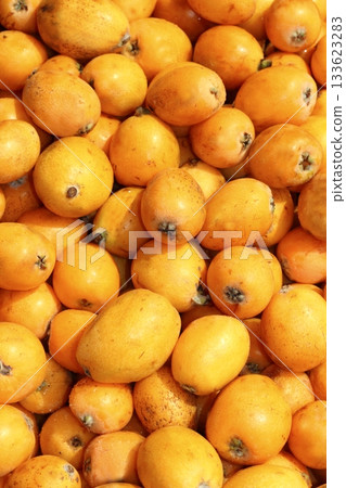 medlar fruits pattern background texture market 133623283