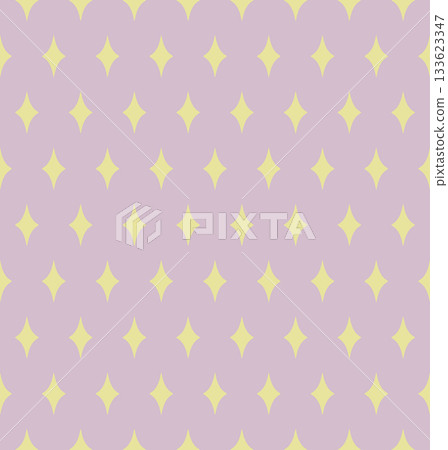 Magical stars seamless pattern in pastel pink and green colors, geometric background. Vector 133623347
