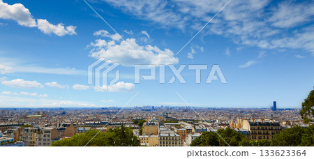 Paris skyline aerial from Montmartre 133623364