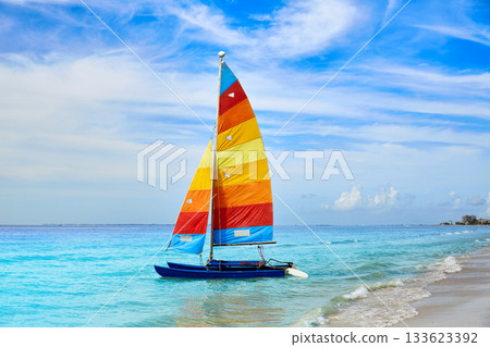 Florida fort Myers beach sailboat in USA Florida fort Myers beach sailboat in USA 133623392