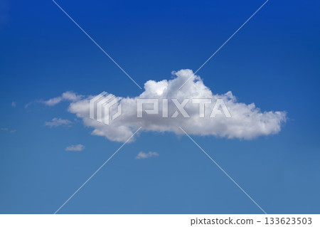 Blue summer sky with cumulus cloud Blue summer sky with cumulus cloud 133623503