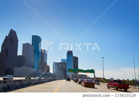 Houston city skyline from west Texas US Houston city skyline from west Texas US 133623529