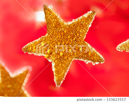 christmas golden drops star in red christmas golden drops star in red 133623557