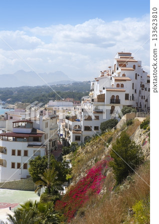 moraira village mediterranean country in Spain moraira village mediterranean country in Spain 133623810