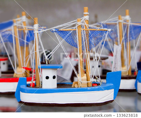 Handcraft boats typical Balearic Majorca souvenir Handcraft boats typical Balearic Majorca souvenir 133623818