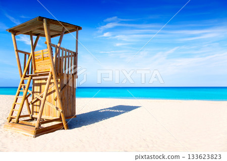 Formentera Llevant beach lifeguard house Formentera Llevant beach lifeguard house 133623823