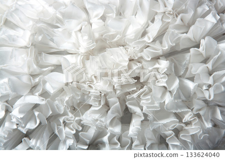 ruffled fabric pleated fashion texture 133624040