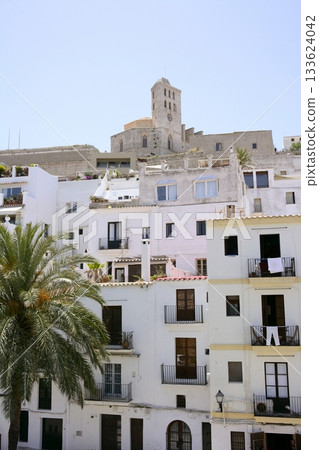 Ibiza Mediterranean island architecture houses Ibiza Mediterranean island architecture houses 133624042