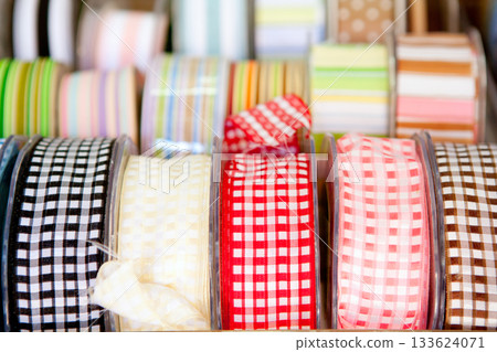 fabric tapes reels in haberdashery of vichy fabric tapes reels in haberdashery of vichy 133624071