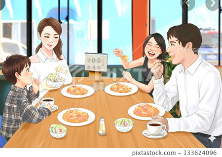 一家人吃飯 一家人吃飯 133624096