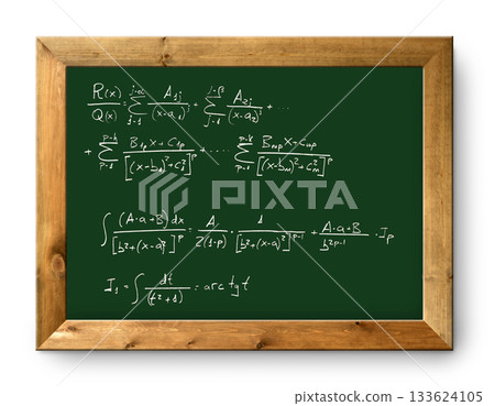 board green blackboard difficult mathematical formula board green blackboard difficult mathematical formula 133624105